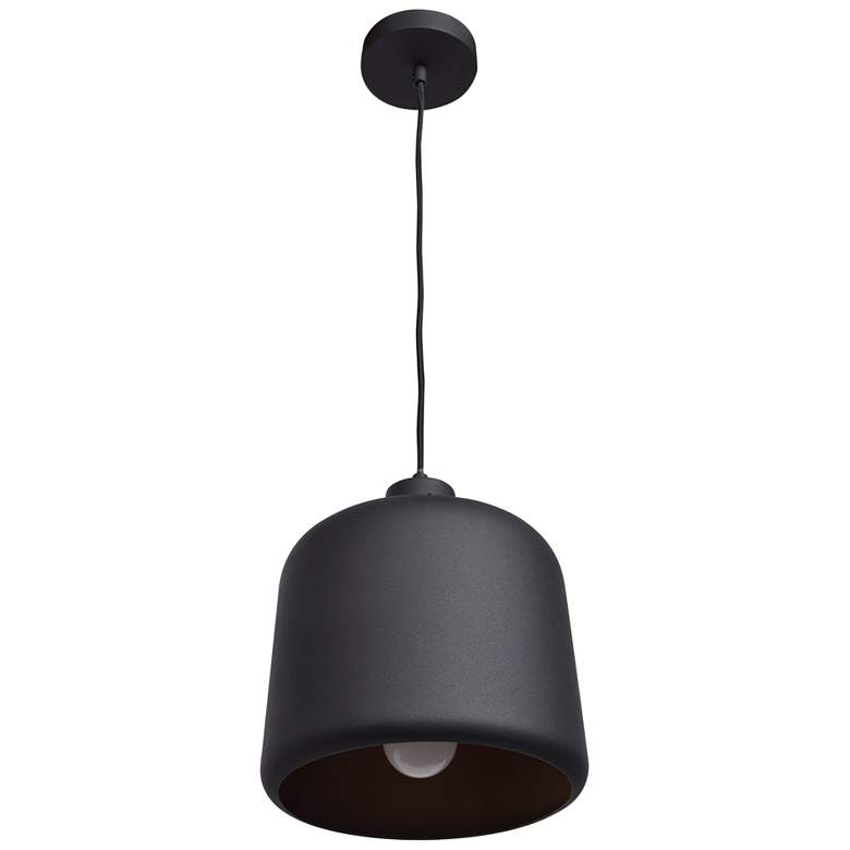 Image 5 Access Lighting Nostalgia 10 inch Wide Matte Black Dome Mini Pendant more views