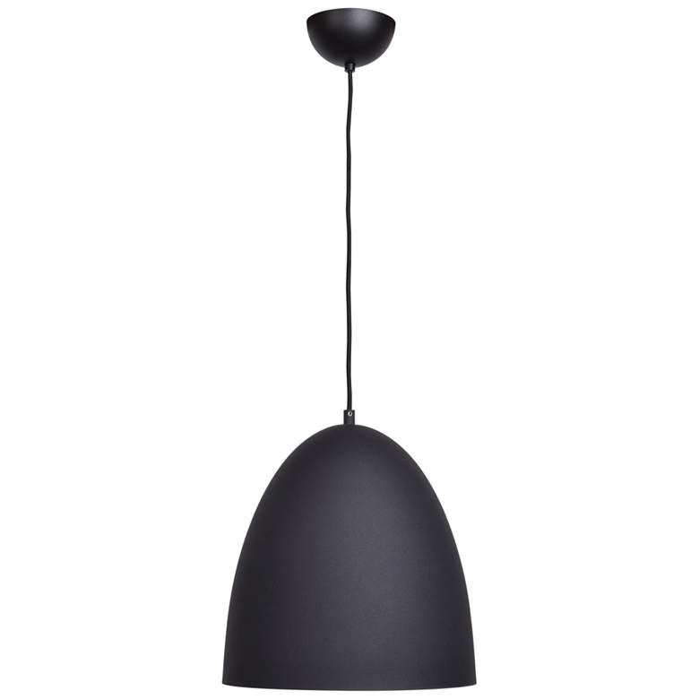 Image 4 Access Lighting Nostalgia 12" Modern Dome Matte Black Mini-Pendant more views