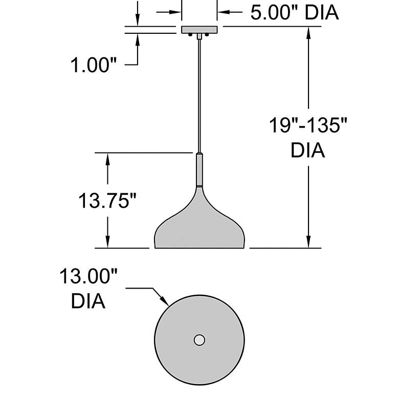 Image 6 Access Lighting Olivia 13" Wide Black with Wood Accent Pendant Light more views