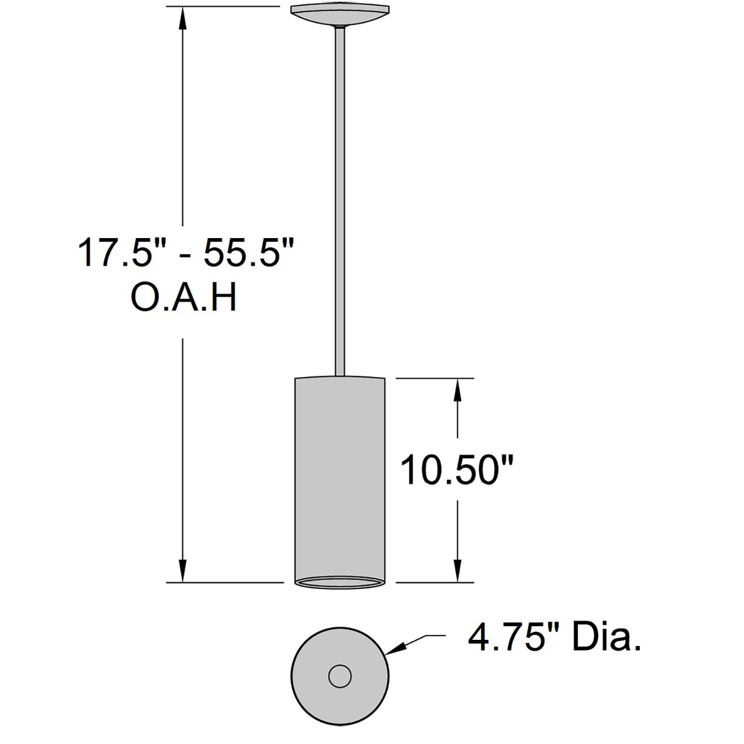 Image 5 Access Lighting Pilson 10.5" High Matte Black LED Pendant more views