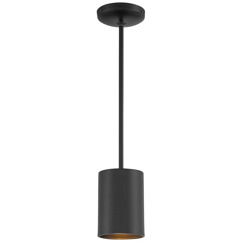 Image 1 Access Lighting Pilson 4.5 inch Wide Matte Black Modern Mini Pendant