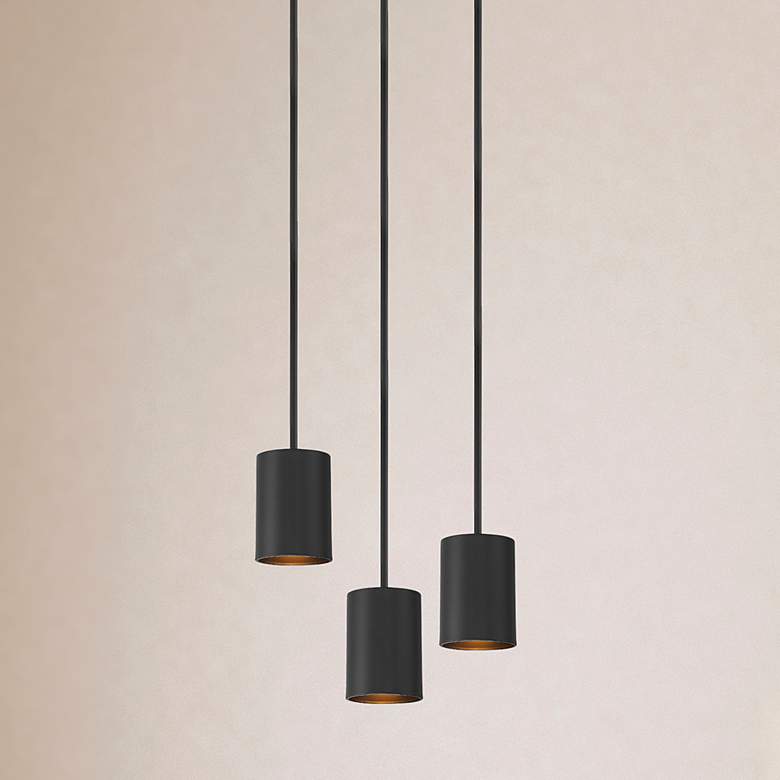 Image 1 Access Lighting Pilson 4.5" Wide Matte Black Modern Mini Pendant