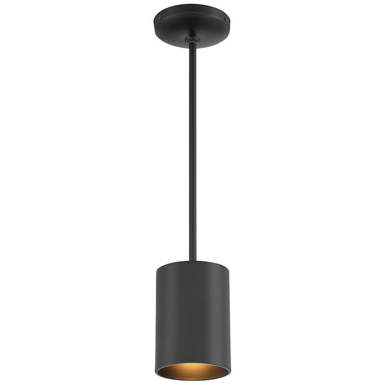 Image 5 Access Lighting Pilson 4.5" Wide Matte Black Modern Mini Pendant more views