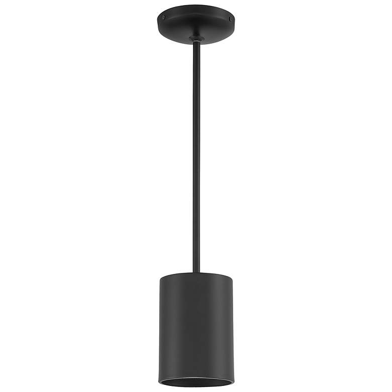 Image 6 Access Lighting Pilson 4.5" Wide Matte Black Modern Mini Pendant more views