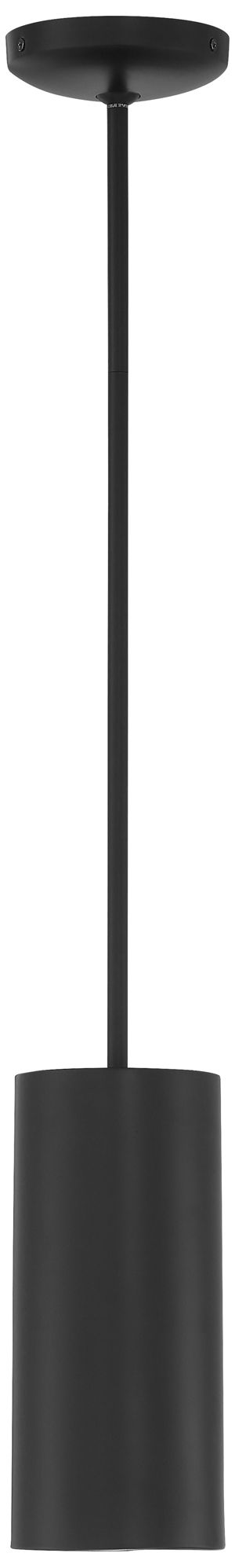 Access Lighting Pilson 4 1/2" Wide Matte Black LED Modern Mini Pendant