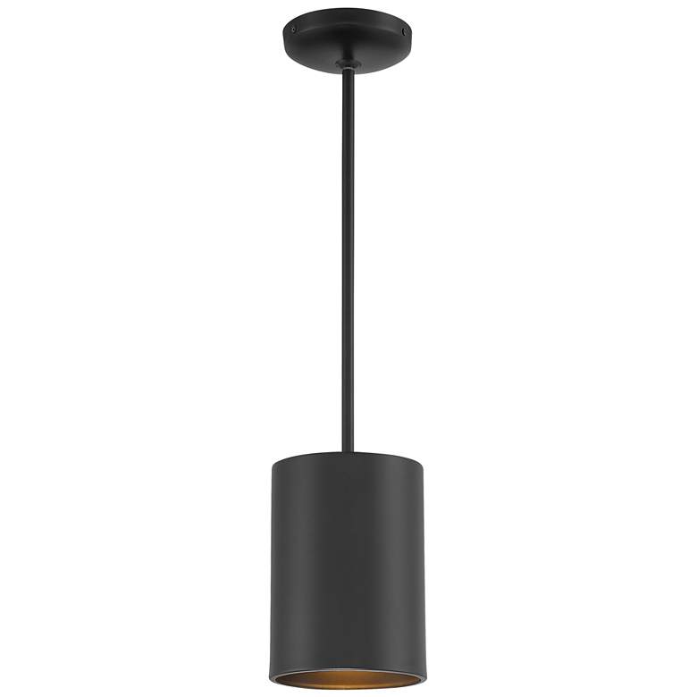 Image 1 Access Lighting Pilson XL 6" Wide Matte Black Mini Pendant
