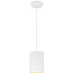 Access Lighting Pilson XL 6" Wide Matte White Short Cable Mini Pendant