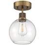 Thumbnail4 of Access Lighting Port Nine 7 1/2" Brass and Clear Glass Ceiling Light more views