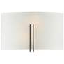 Access Lighting Prong 12" Wide Wide LED White Glass Modern Wall Sconce