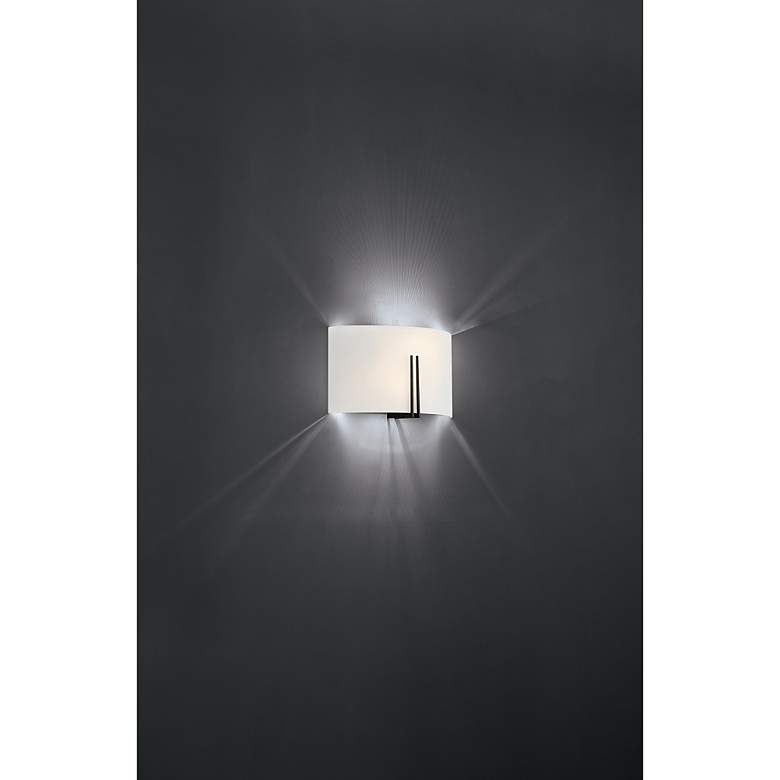 Image 5 Access Lighting Prong 12 inch Wide Wide LED White Glass Modern Wall Sconce more views