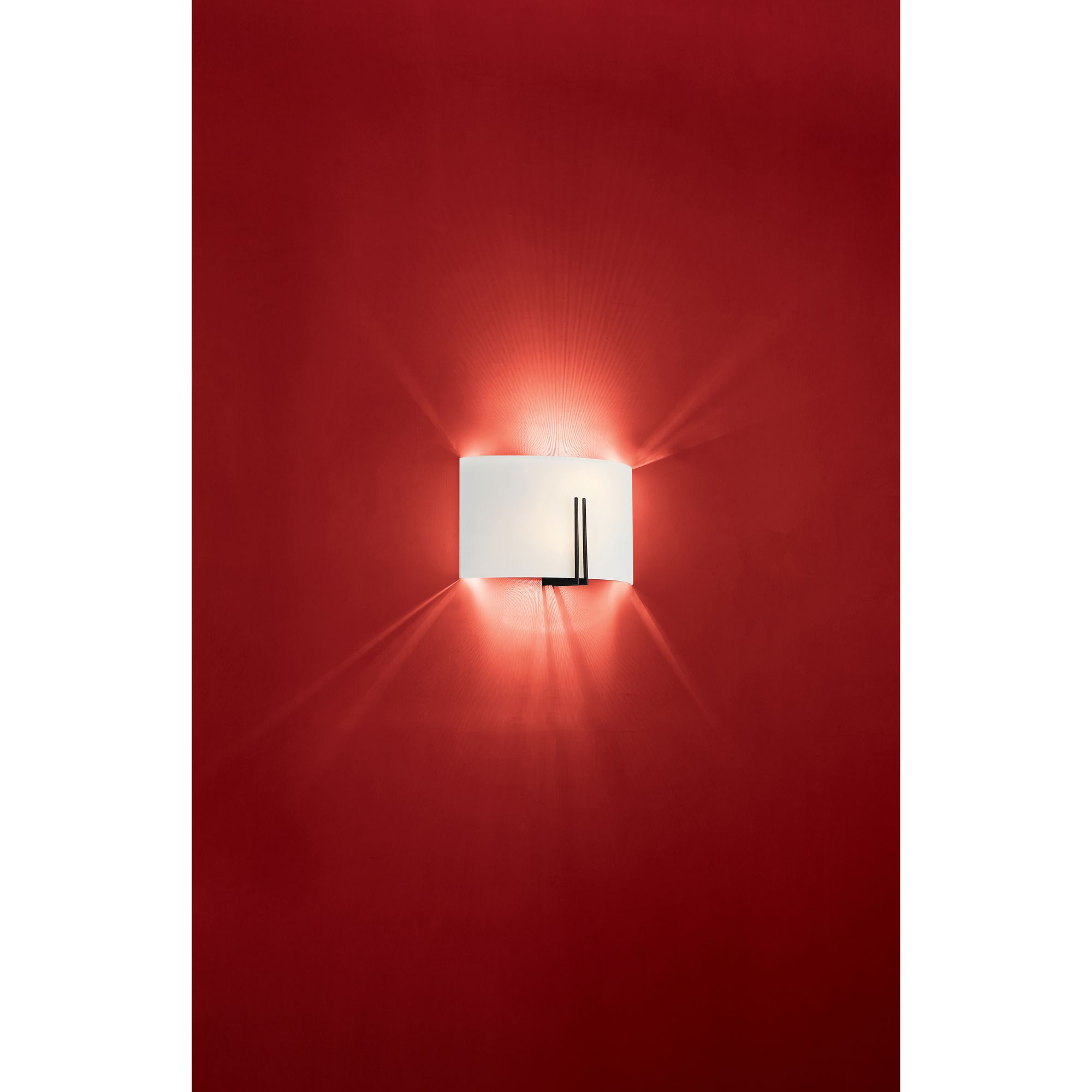 Access Lighting Prong 12" Wide Wide LED White Glass Modern Wall Sconce