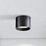 Thumbnail1 of Access Lighting Reel 8" Wide Modern Black Disc Light Flush Mount