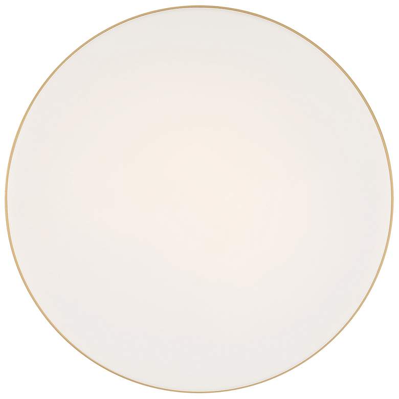 Image 3 Access Lighting Roma 11" Wide LED Brass Flush Mount Ceiling Light more views