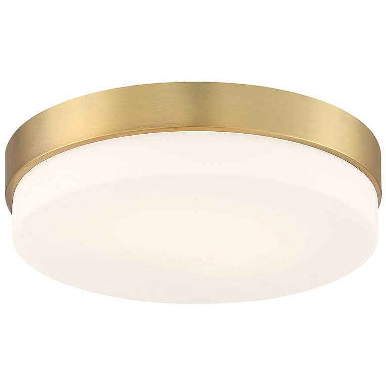 Image 5 Access Lighting Roma 11" Wide LED Brass Flush Mount Ceiling Light more views