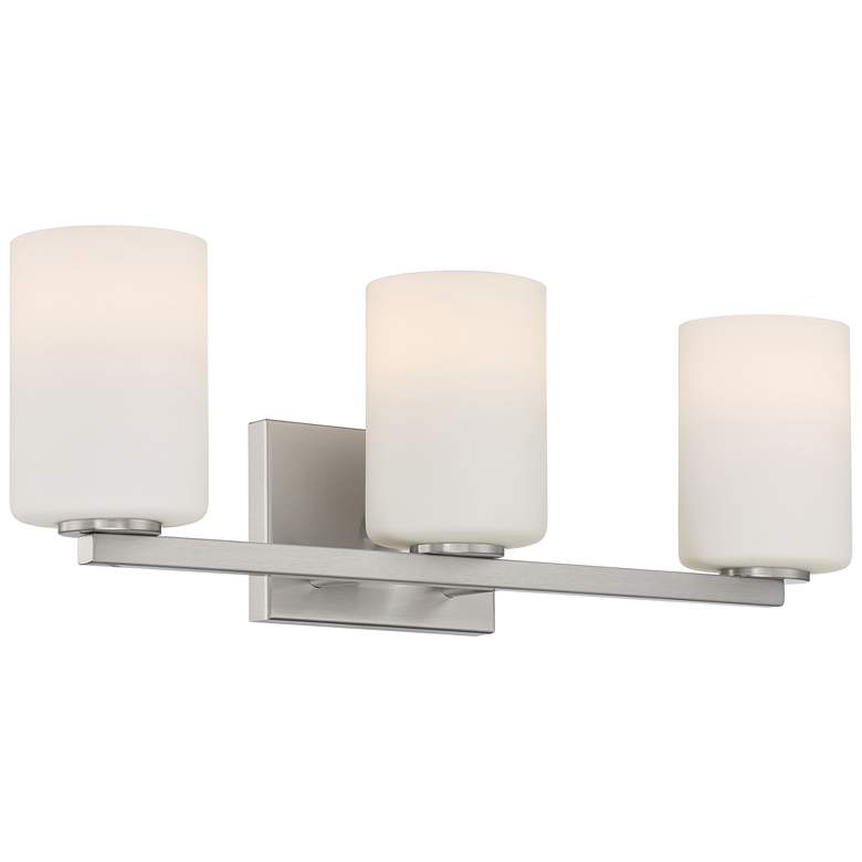 Image 1 Access Lighting Sienna 21" 3-Light Brushed Steel Bath Vanity Light