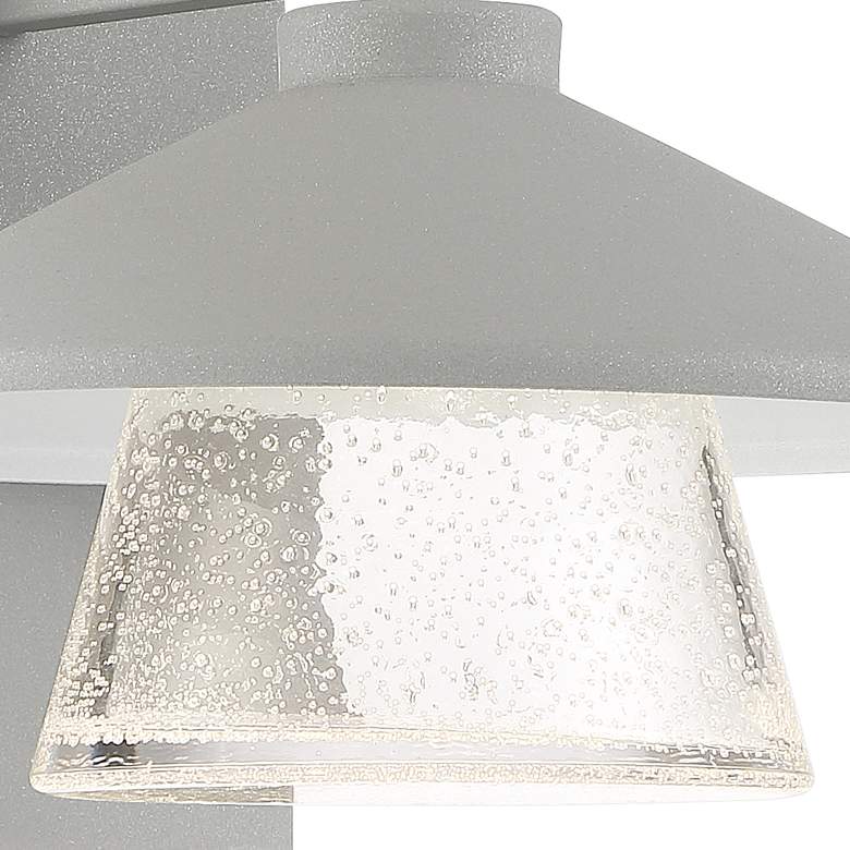 Image 2 Access Lighting Silo 10 1/4" High Satin Metal LED Outdoor Wall Light more views