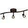 Access Lighting Sleek 3-Light Bronze LED Track Fixture
