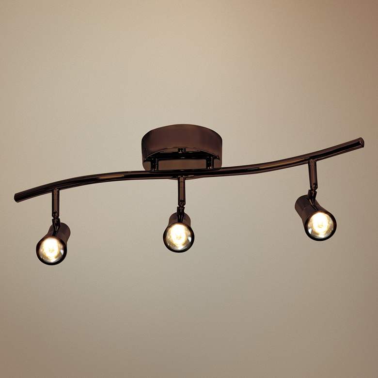 Image 1 Access Lighting Sleek 3-Light Bronze LED Track Fixture