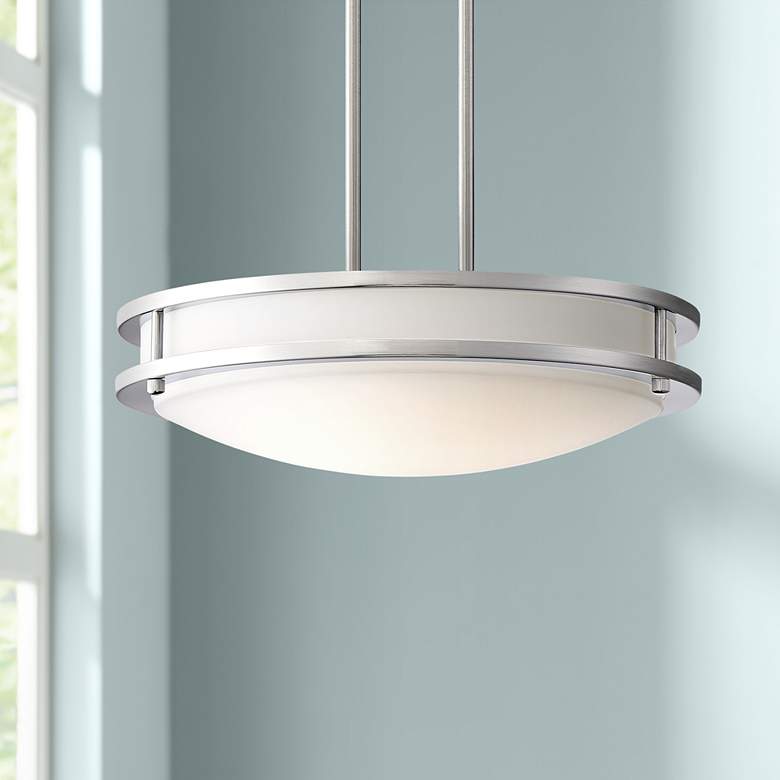 Image 1 Access Lighting Solero 16" Wide Brushed Nickel LED Pendant Light
