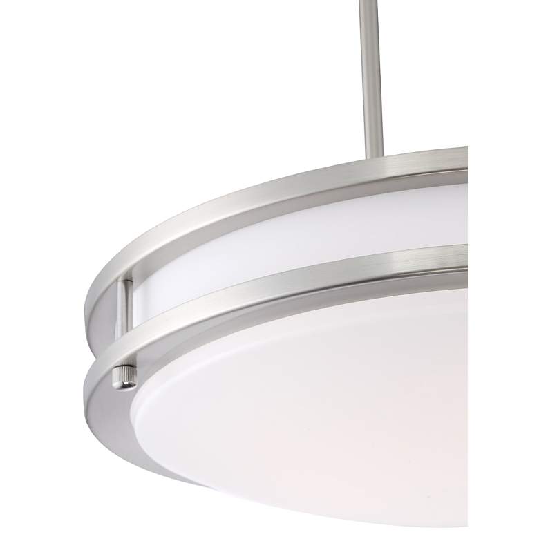 Image 5 Access Lighting Solero 16" Wide Brushed Nickel LED Pendant Light more views