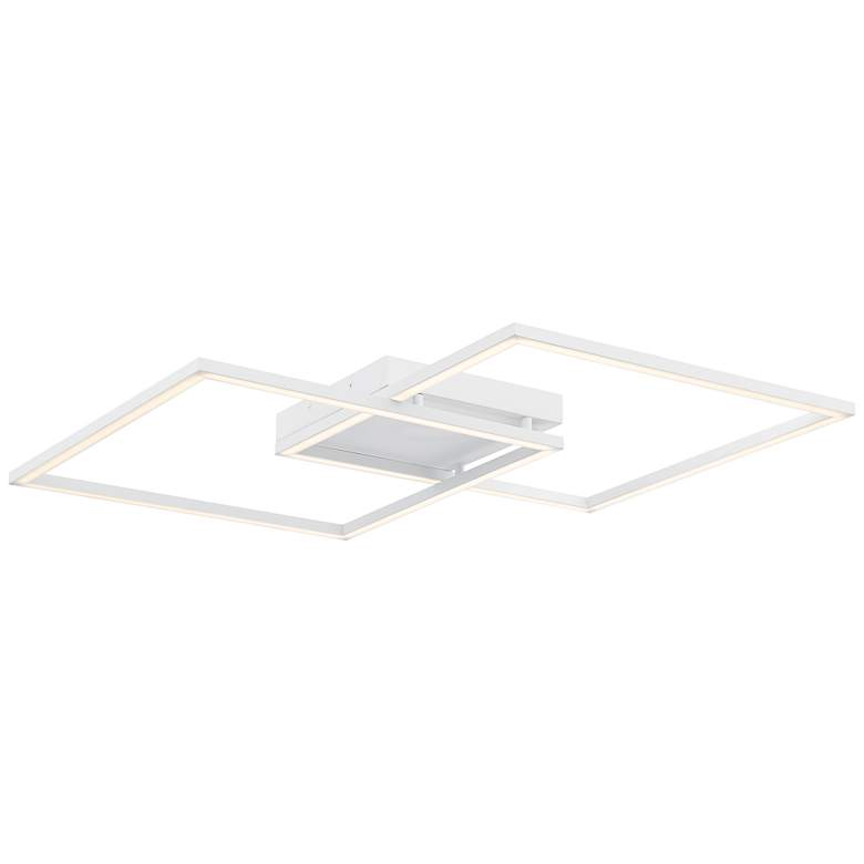 Image 1 Access Lighting Squared 30 1/2" Wide White Modern LED Ceiling Light