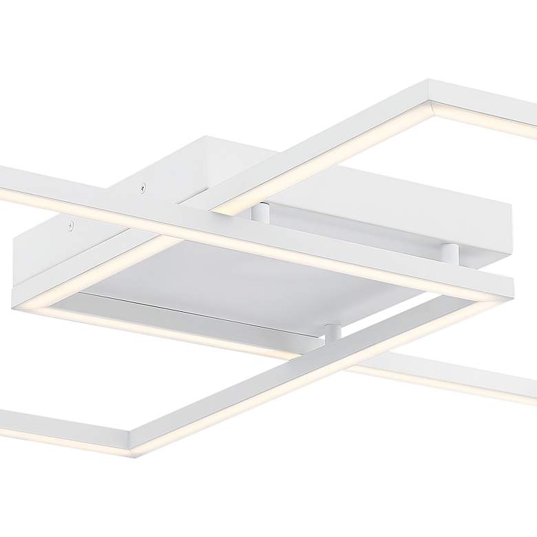 Image 2 Access Lighting Squared 30 1/2" Wide White Modern LED Ceiling Light more views