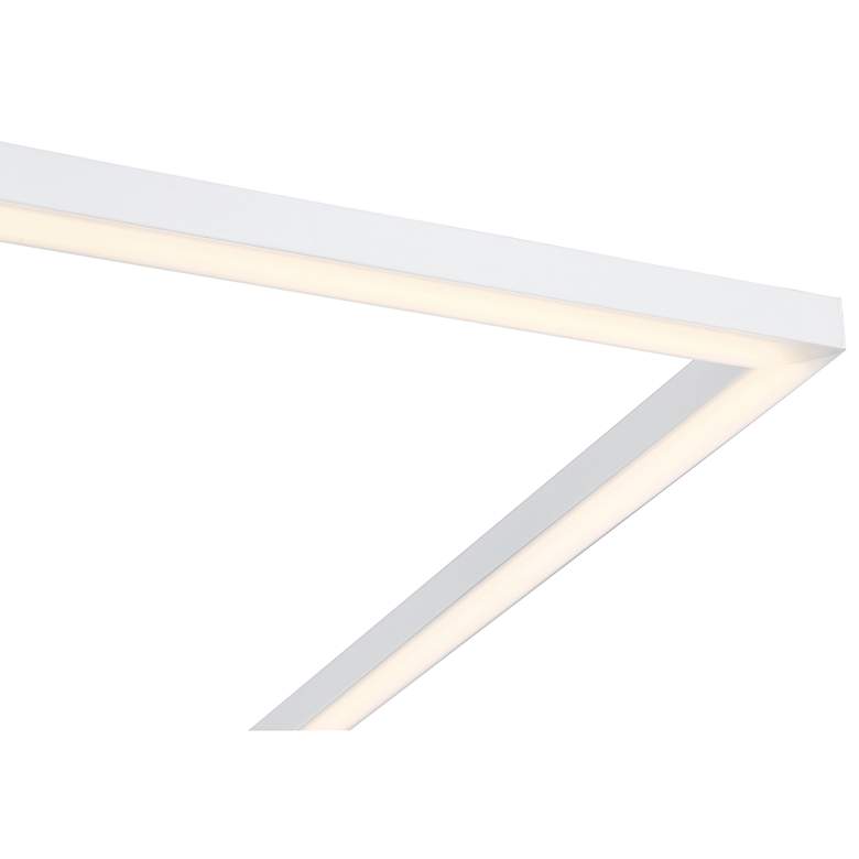 Image 3 Access Lighting Squared 30 1/2" Wide White Modern LED Ceiling Light more views