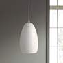 1_Access Lighting Sydney 5" Wide White Stone Glass Mini Pendant