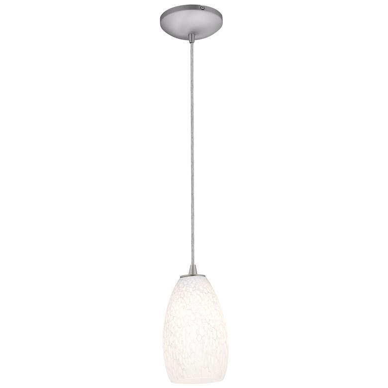 Image 3 Access Lighting Sydney 5" Wide White Stone Glass Mini Pendant more views