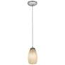 4_Access Lighting Sydney 5" Wide White Stone Glass Mini Pendant more views