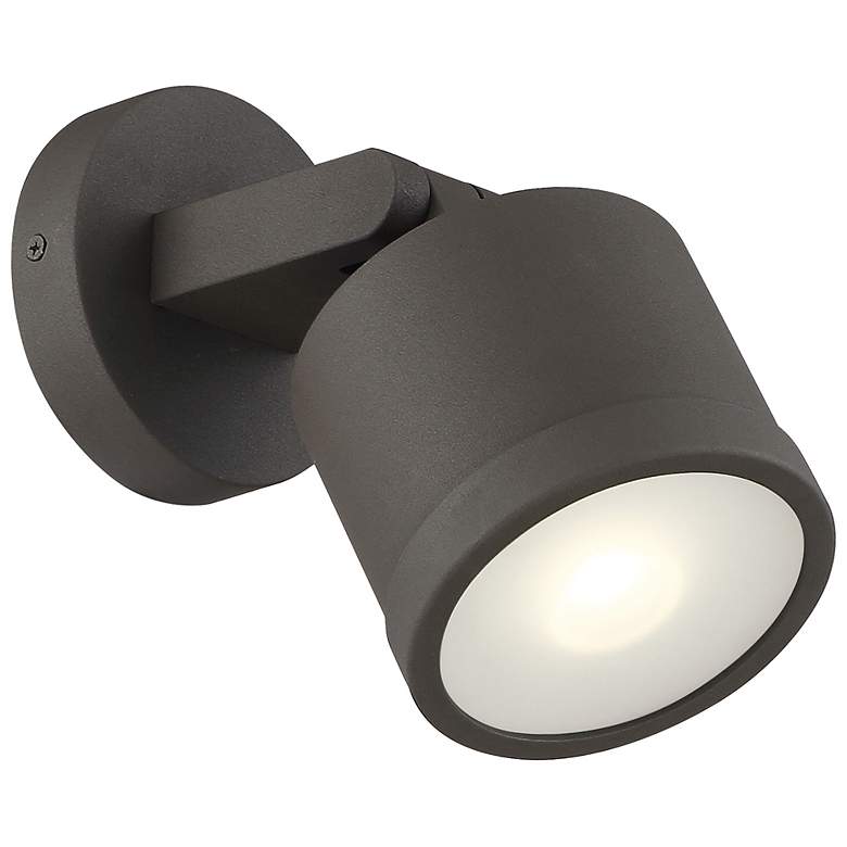 Image 5 Access Lighting Zone 7.5" Bronze Adjustable Outdoor Wall Spotlight more views