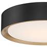 Access Malaga 15 3/4" Wide Matte Black Modern Round LED Ceiling Light