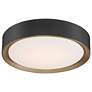 5_Access Malaga 15 3/4" Wide Matte Black Modern Round LED Ceiling Light more views