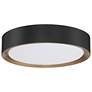 7_Access Malaga 15 3/4" Wide Matte Black Modern Round LED Ceiling Light more views