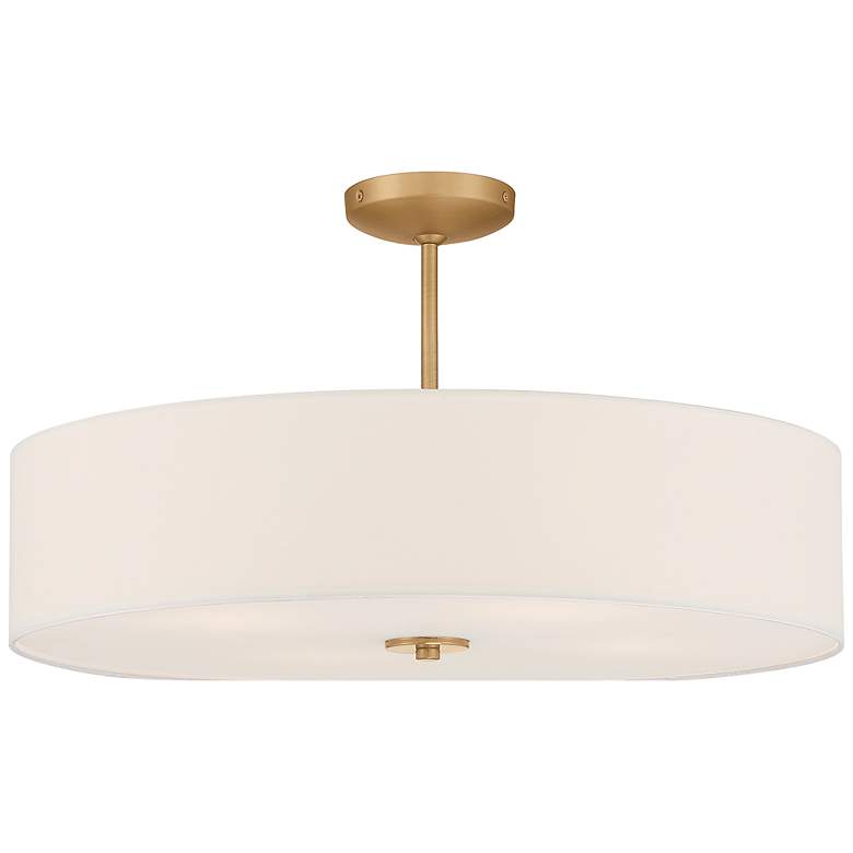 Image 1 Access Mid Town 24" Wide Antique Brushed Brass LED Pendant Light