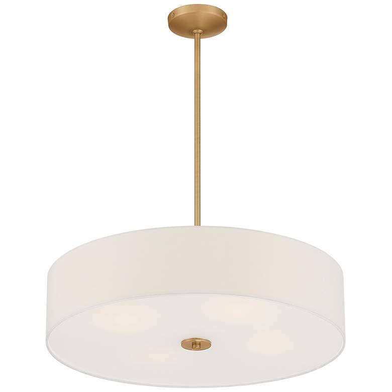 Image 2 Access Mid Town 24" Wide Antique Brushed Brass LED Pendant Light more views