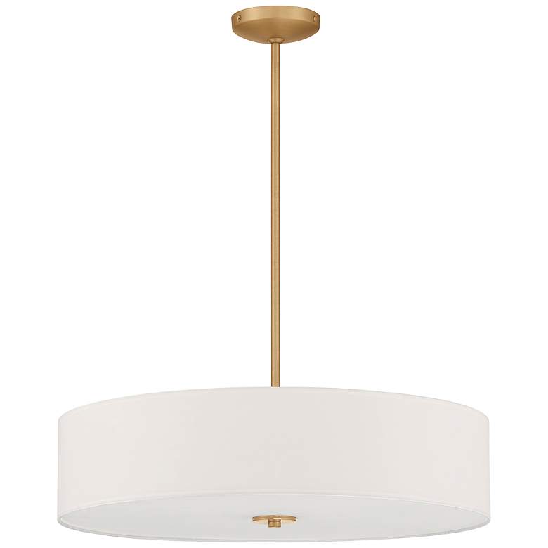 Image 3 Access Mid Town 24" Wide Antique Brushed Brass LED Pendant Light more views
