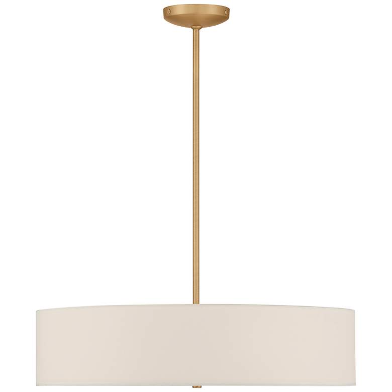 Image 4 Access Mid Town 24" Wide Antique Brushed Brass LED Pendant Light more views