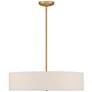 Access Mid Town 24" Wide  Antique Brushed Brass LED Pendant Light