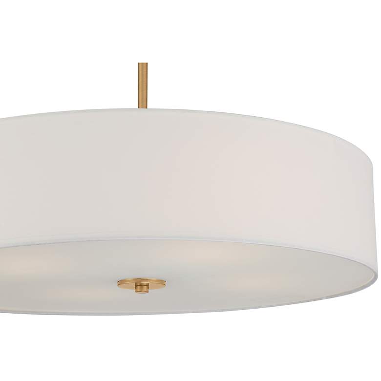 Image 5 Access Mid Town 24" Wide Antique Brushed Brass LED Pendant Light more views