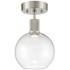 Access Port Nine 7 1/2" Brushed Steel and Glass LED Ceiling Light