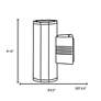 2_Access Trident Collection 14" High Satin Gray Wallwasher more views