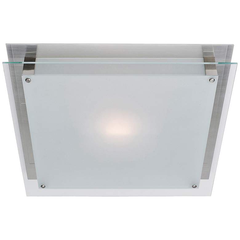 Image 2 Access Vision 11 4/5" Wide Brushed Steel LED Ceiling Light