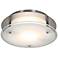 Access Vision Round 10" Wide Brushed Steel Ceiling Light