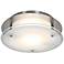 Access Vision Round 12" Wide Brushed Steel Ceiling Light