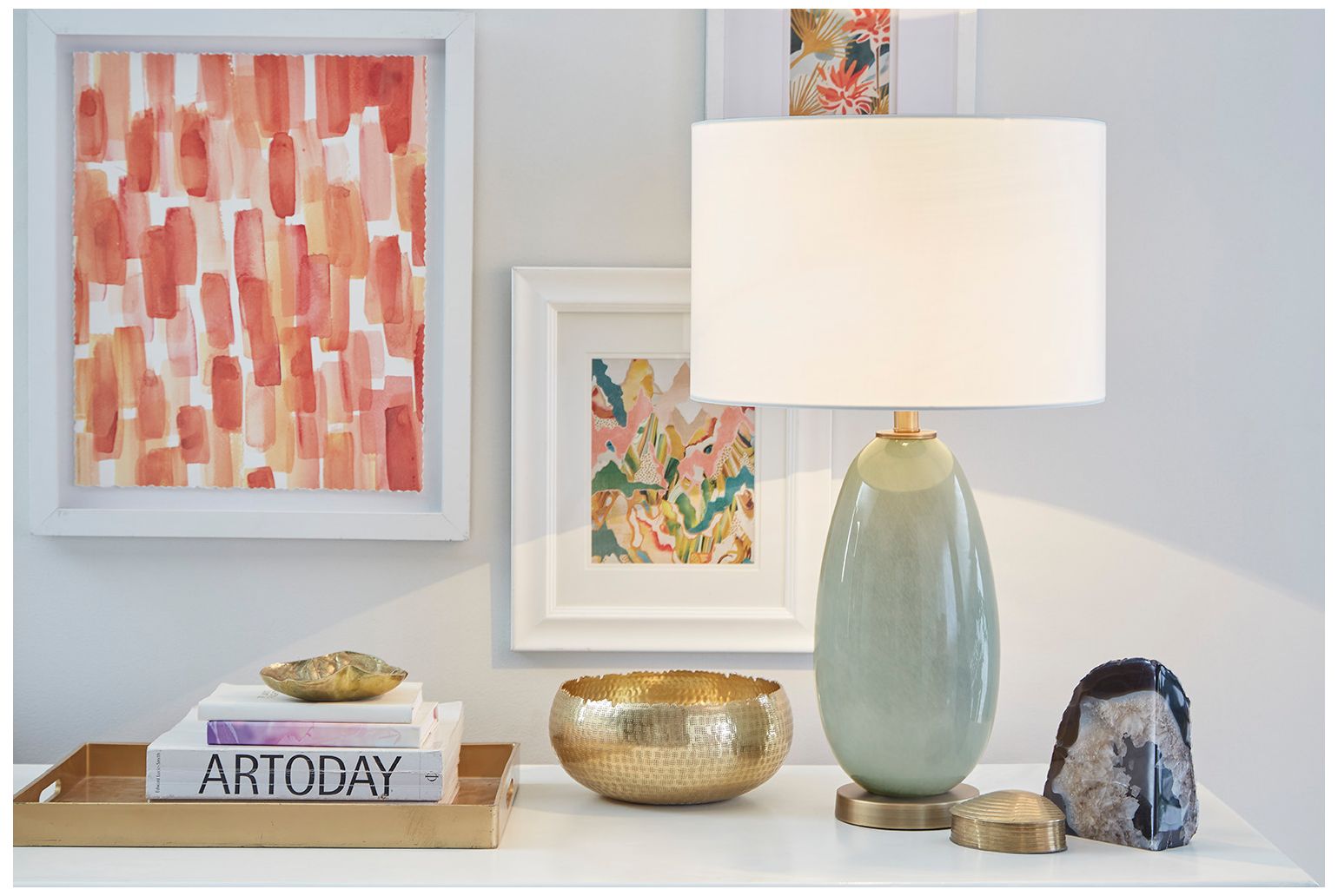 Image 6 Acclaim Home 1-Light Brass Table Lamp more views