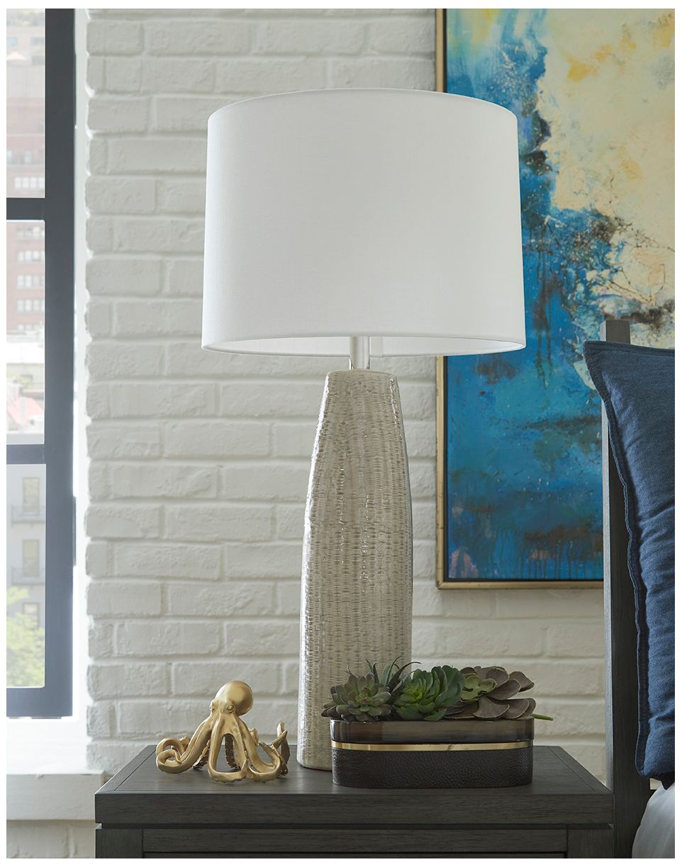 Image 6 Acclaim Home 1-Light Polished Nickel Table Lamp more views