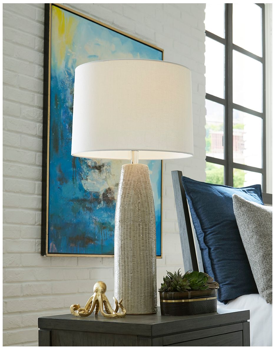 Acclaim Home 1-Light Polished Nickel Table Lamp