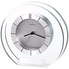 Image1 of Accolade 6" Wide Bulova Table Clock