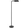 Accorto Black Adjustable Head Metal Pharmacy Floor Lamp